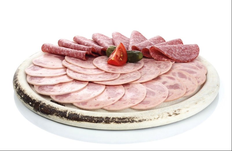 ژامبون و دسر ژله با نوشابه