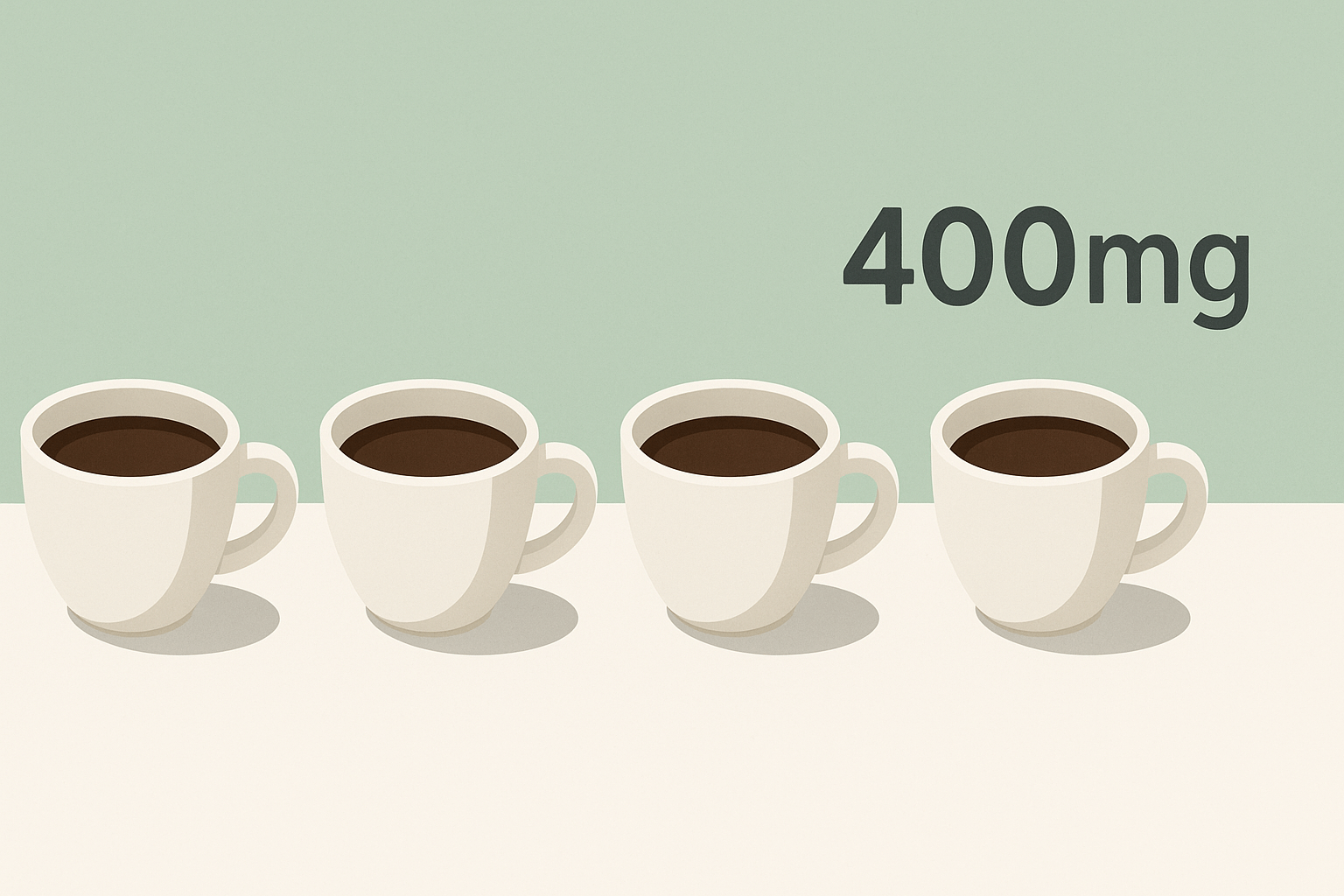 مقدار مناسب مصرف کافئین