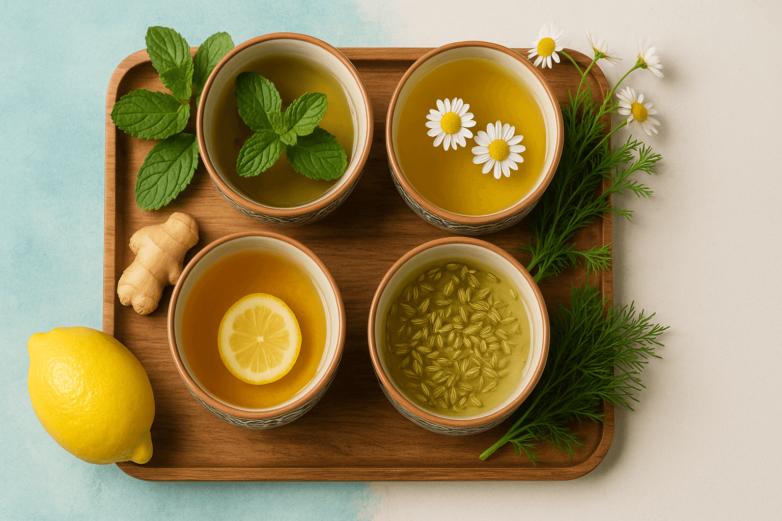 نوشیدنی گیاهی مناسب برای هضم غذا