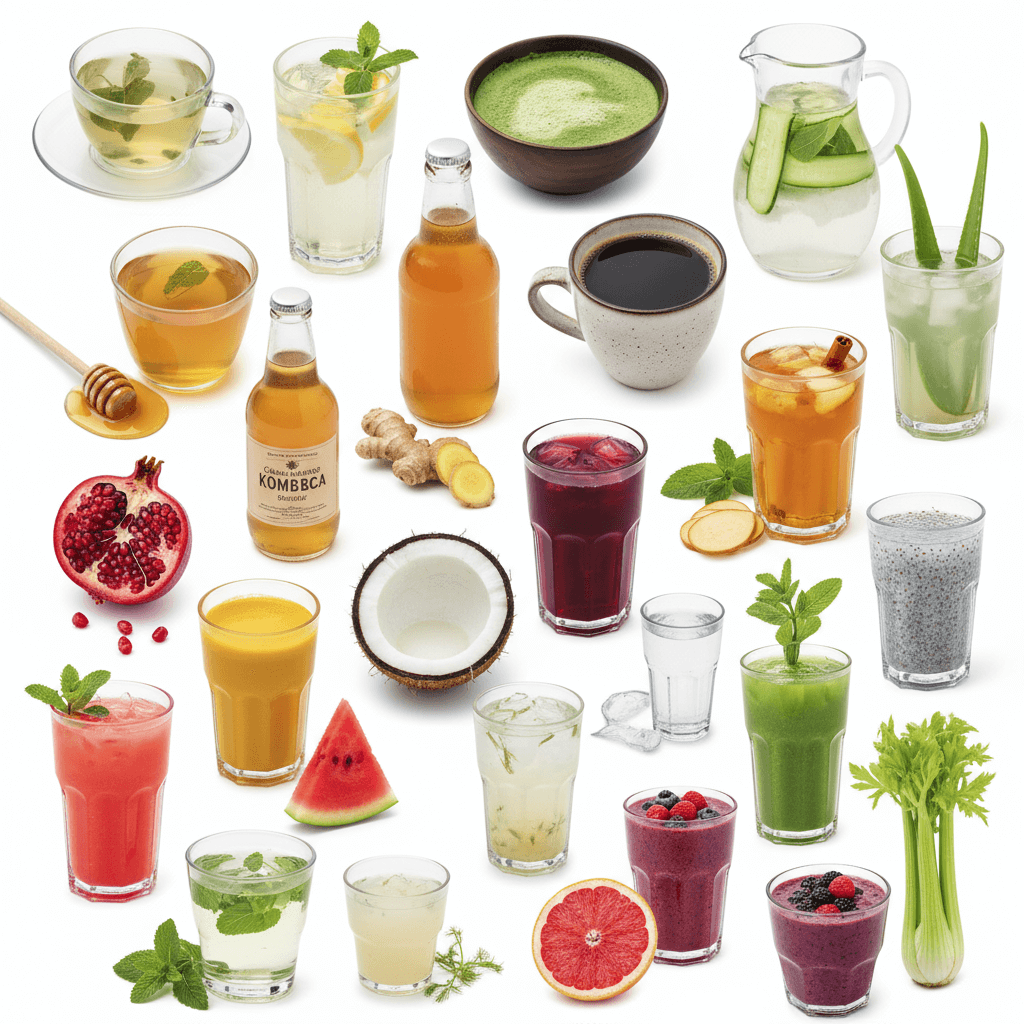 20 نوشیدنی چربی سوز در یک قاب