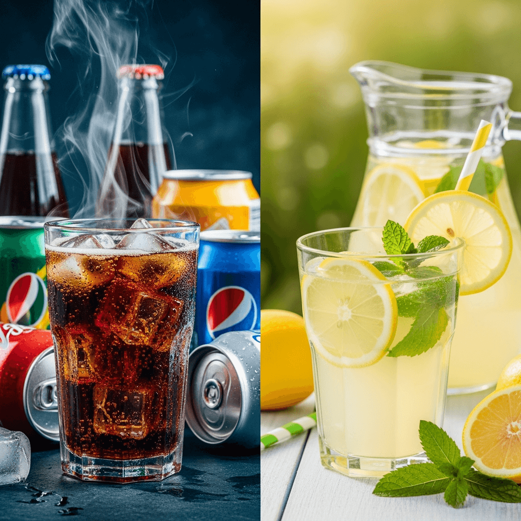 تفاوت لیموناد با نوشابه