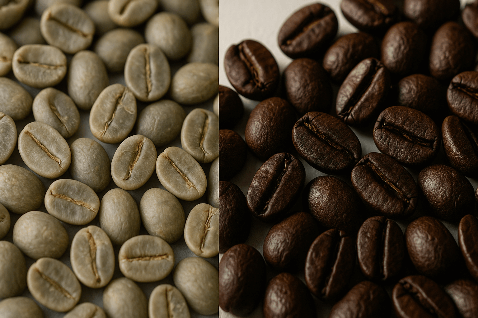 مقایسه قهوه سبز و قهوه رست‌شده