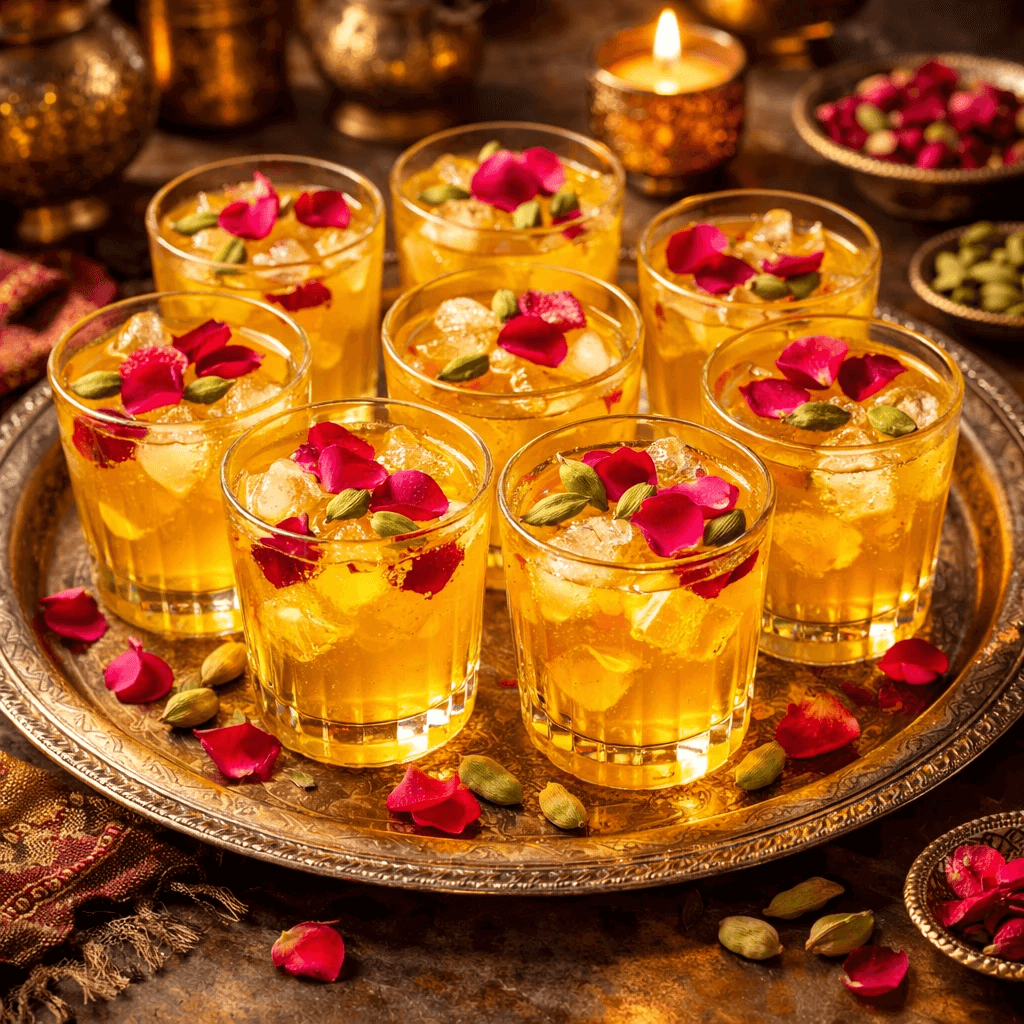 طرز تهیه شربت زعفران و گلاب