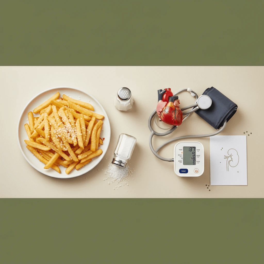 عوارض مصرف غذای شور